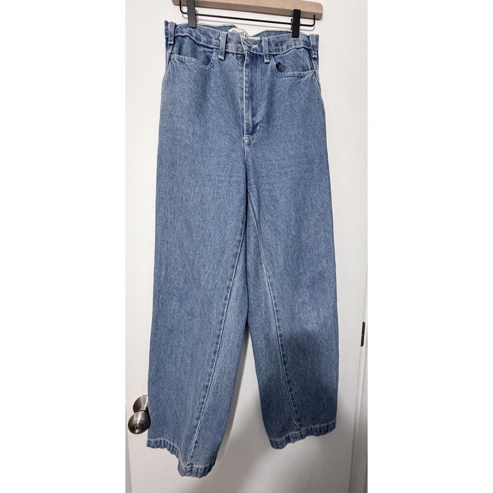 Gravel & Gold Placer Pants Medium Wash (Yuba) Size 29 Wide Leg Coveted High Rise